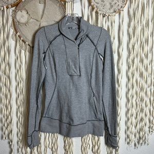 🌟 Lululemon 1/2 Zip Pullover in Light Gray Size 6